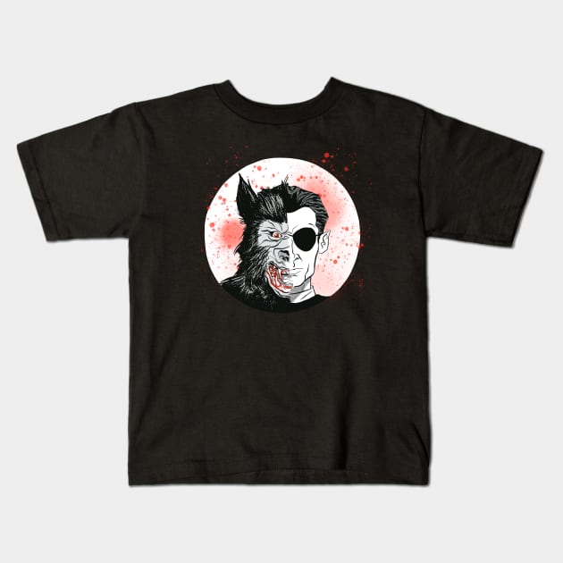 Bark at the Moon Kids T-Shirt by kentcribbs